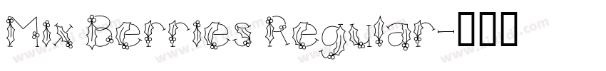 Mix Berries Regular字体转换